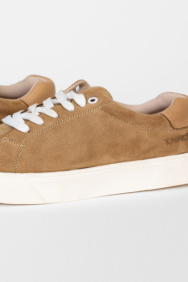 Men's Tomato Suede Lace-Up Sneakers Shoes