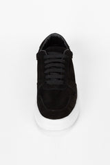 Men's Suede Sneakers With Front Lace-Up And High-Quality Material