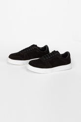 Men's Suede Sneakers With Front Lace-Up And High-Quality Material