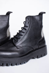 Men's High Top Leather Half Boot Shoes