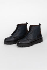 Men's High Top Leather Half Boot Shoes