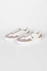 Men's Tomato White Leather And Suede Lace Up Shoes
