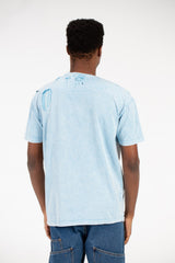 Men's Washed Cutting Oversize T-Shirt