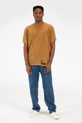 Men's Washed Cutting Oversize T-Shirt