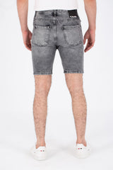 Mens Denim Used Short With Five Pockets And Tomato Patch At The Back
