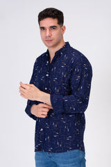 Mens Long Sleeve Printed Shirt With Comfortable Material For Every Day Fit
