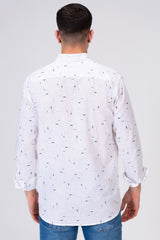 Mens Long Sleeve Printed Shirt With Comfortable Material For Every Day Fit