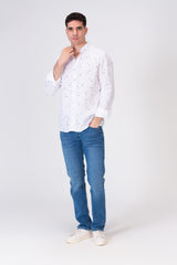 Mens Long Sleeve Printed Shirt With Comfortable Material For Every Day Fit