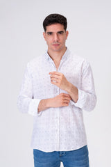 Mens Long Sleeved Shirt Printed With Comfortable Summer Material