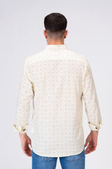 Mens Long Sleeved Shirt Printed With Comfortable Summer Material