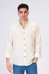Mens Long Sleeved Shirt Printed With Comfortable Summer Material