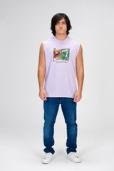 Men's Printed On The Front And Back Cut T-shirt With Summer Material And Colors