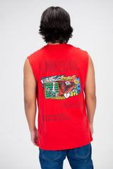 Men's Printed On The Front And Back Cut T-shirt With Summer Material And Colors