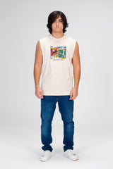 Men's Printed On The Front And Back Cut T-shirt With Summer Material And Colors