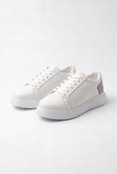 Men’s Tomato Store Platform Sneakers Clean Minimal Design Lace Up Closure Shoes