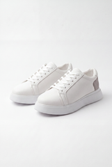 Men’s Tomato Store Platform Sneakers Clean Minimal Design Lace Up Closure Shoes