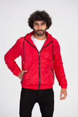 Men's Casual Full Zipper Basic Waterproof Sweatshirt
