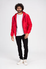 Men's Casual Full Zipper Basic Waterproof Sweatshirt