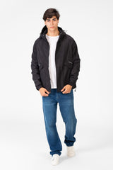 Men's Waterproof Hooded Jacket With Long Sleeves