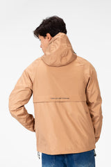 Men's Waterproof Hooded Jacket With Long Sleeves
