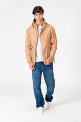 Men's Waterproof Hooded Jacket With Long Sleeves