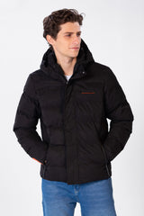 Men's Waterproof Jacket With Front Zipper And Tomato Print