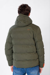 Men's Waterproof Jacket With Front Zipper And Tomato Print