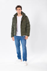 Men's Waterproof Jacket With Front Zipper And Tomato Print
