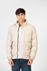 Men's Waterproof Puffer Jacket With Full Zip And Pockets