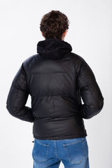 Men's Plain Waterproof Puffer Jacket With Pockets And Zippers