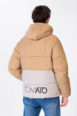 Men's Zippers Waterproof Jacket With Tomato Print On The Back