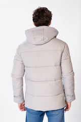 Men's Waterproof Puffer Jacket With Front Pockets