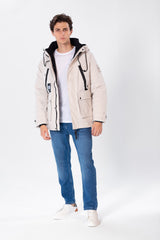 Men's Waterproof Puffer Jacket With Pockets In Modern Design