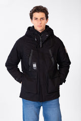 Men's Waterproof Puffer Jacket With Pockets In Modern Design