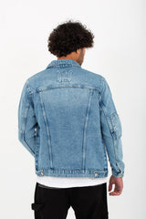 Men's Denim Casual Slim Fit Basic Jackets With Front Pockets