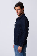 Men's Slim Fit Jeans Denim Jacket With Essential Details And Long Sleeves