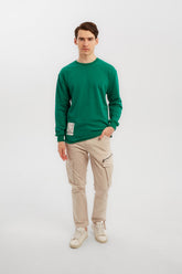 Men's Long Style Regular Fit Basic Made Of Comfort Cotton Long Sleeves Winter Sweatshirt