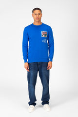 Men's Crew Neck Sweatshirt With Graphic Print