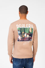 Men's Crew Neck Sweatshirt With Graphic Print
