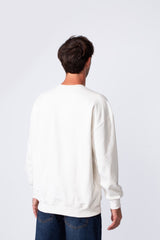 Men's Crew Neck Melton Sweatshirt Regular Fit With Front Print