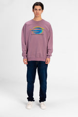 Men's Oversized Crew Neck Printed Sweatshirt