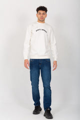 Men's Round Neck Padded Front Print Sweatshirt