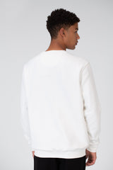 Men's Round Neck Sweatshirt With Text Print On The Front
