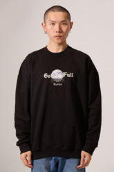 Men's Crew Neck Regular Fit Sweatshirt With A Front Moon Print
