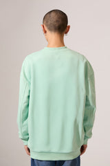 Men's Crew Neck Regular Fit Sweatshirt With A Front Moon Print