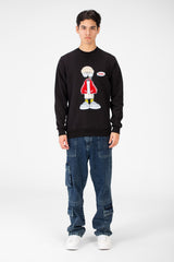 Men's Rounded Neck Sweatshirt With Front Print