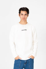 Men's Round Neck Text Print Sweatshirt