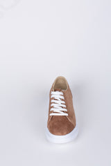 Men's Suede Sneakers With A Simple Design And Laces