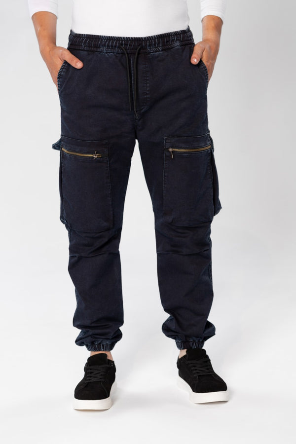 Men's Slim Fit Sherwal Jeans Pants With Front Zipper Pockets