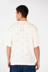 Men's Cotton Jakar Slim Fit Half Sleeve T-Shirt